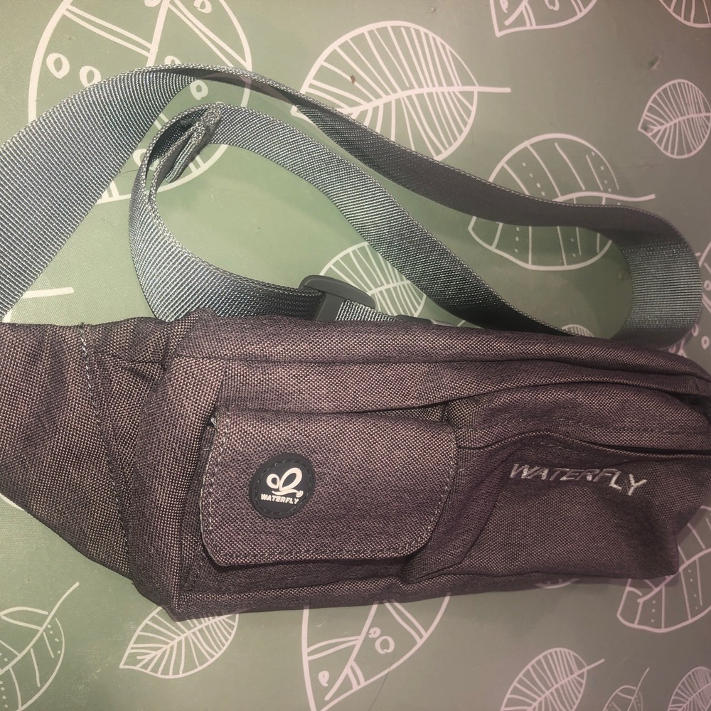 Waterfly Gorpcore Gray Fanny Pack Lightweight Water Resistant Unisex Slim